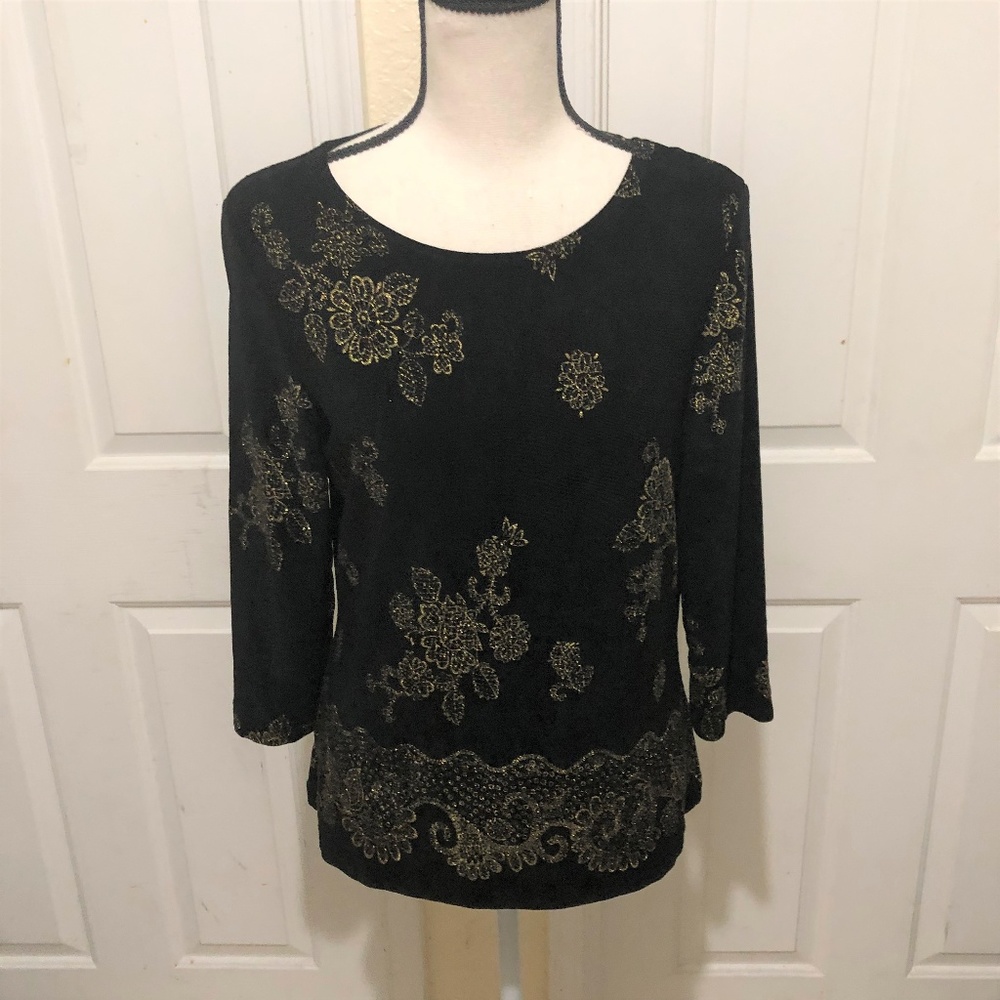 The Travel Collection Black Blouse